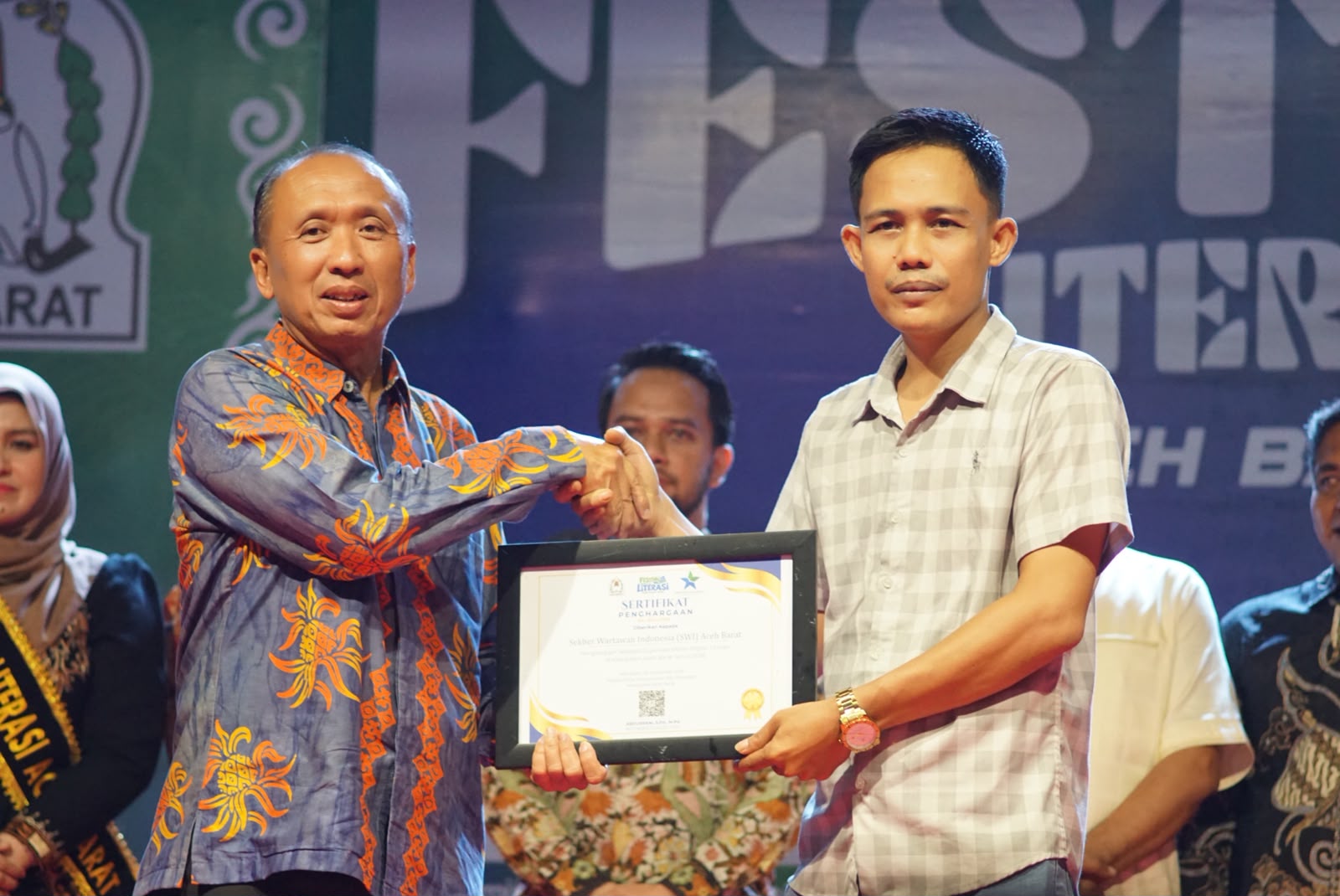 Apresiasi Pegiat Literasi, Pemkab Aceh Barat Berikan Penghargaan kepada SWI