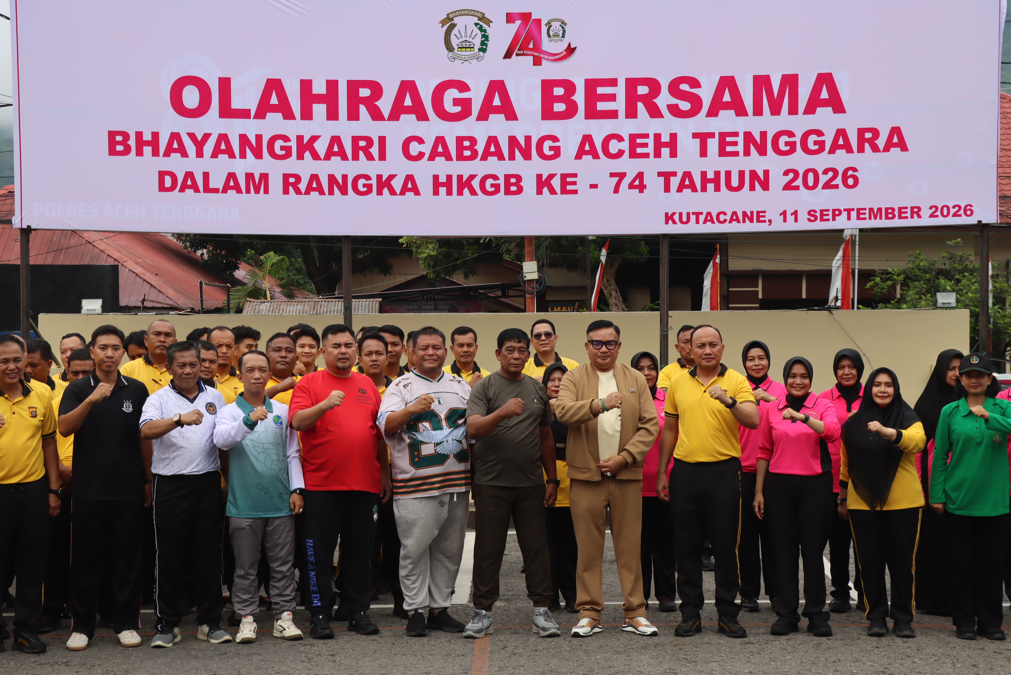 Ketua DPRK Agara Hadiri Olahraga Bersama, Semarakkan HKGB ke-74